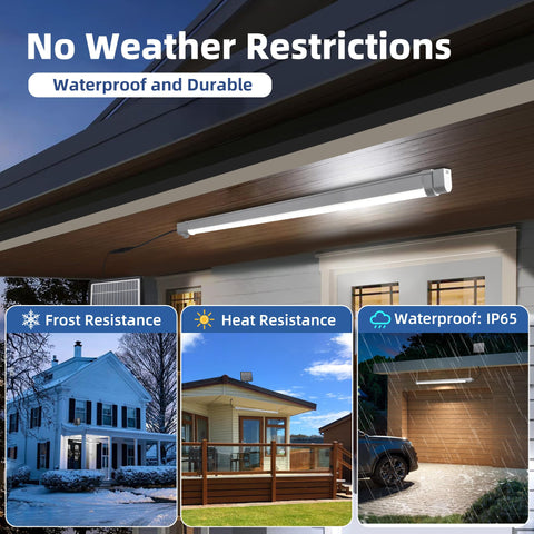 Motion sensor activates illumination up to 8 feet away for efficiency.