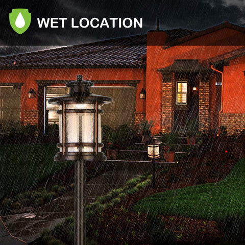 Hykolity pathway lighting demonstrates soft, diffused illumination for steps.