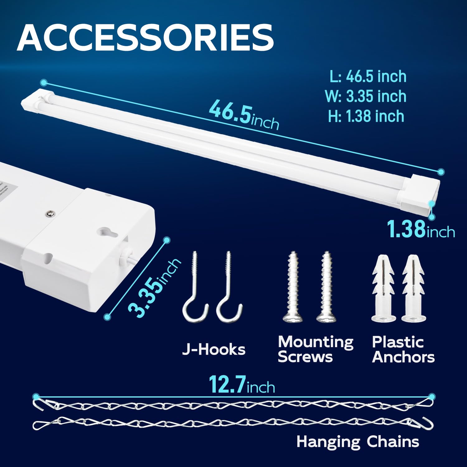 hykolity plug-and-play power cord enables quick, simple setup.