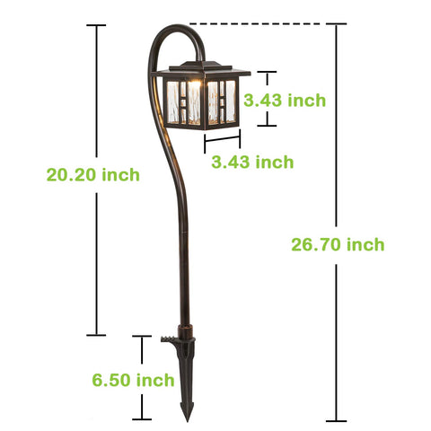 ETL-listed safety and reliability for outdoor installation.