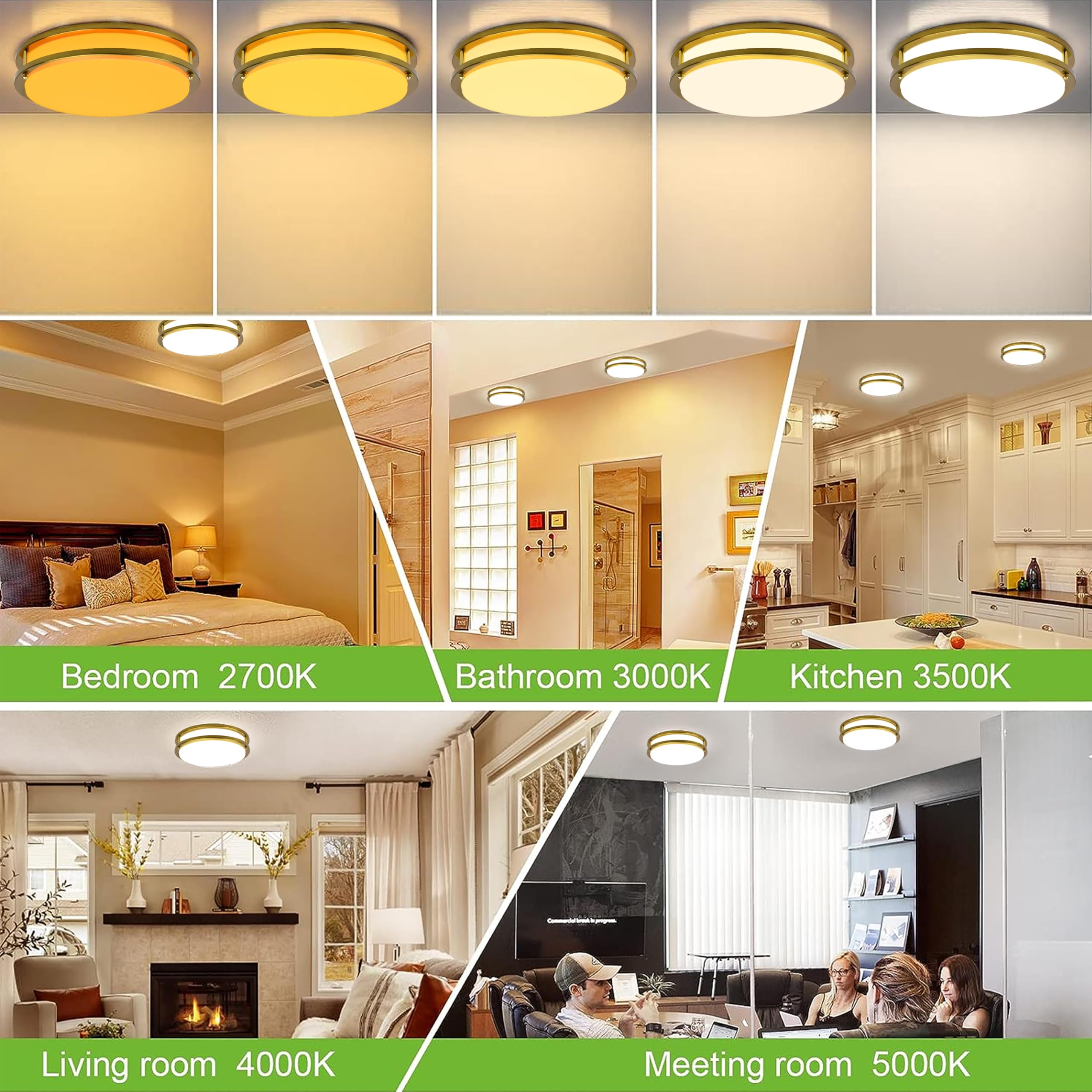hykolity Saturn 10 inch ceiling light saves energy with bright output