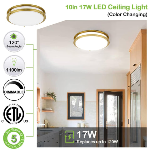 hykolity Saturn 10 inch ceiling light blends with modern interiors