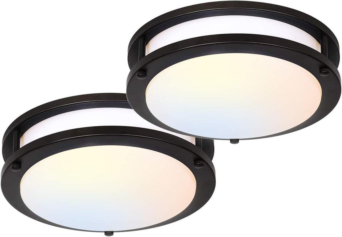 hykolity Saturn 13in flush mount diffuser delivers even, shadow-free lighting for ceilings.