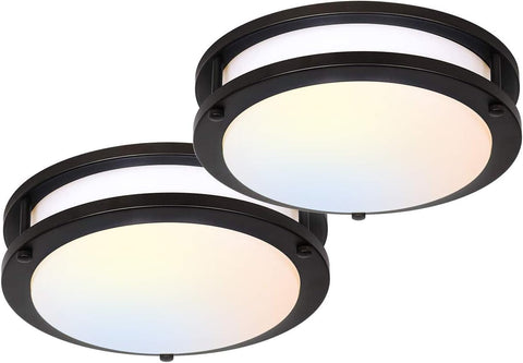 hykolity Saturn 13in flush mount diffuser delivers even, shadow-free lighting for ceilings.