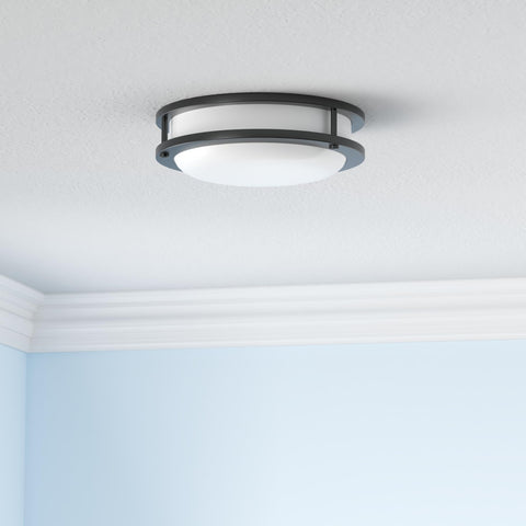 Hykolity Saturn dimmable ceiling light compatible with TRIAC dimmers for adjustable brightness.
