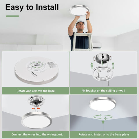 hykolity 1-year warranty backed ceiling light for peace of mind