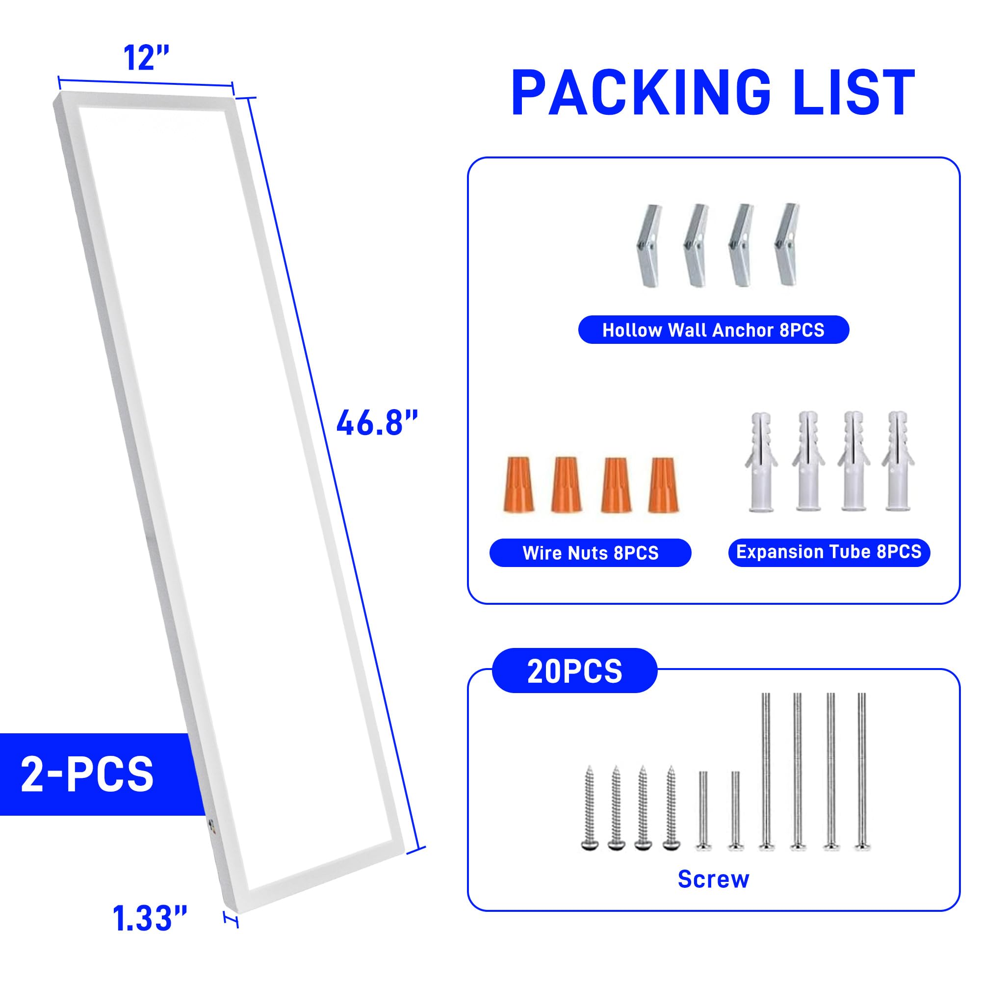 Hykolity ultra-slim panel with 1-inch profile in ceiling