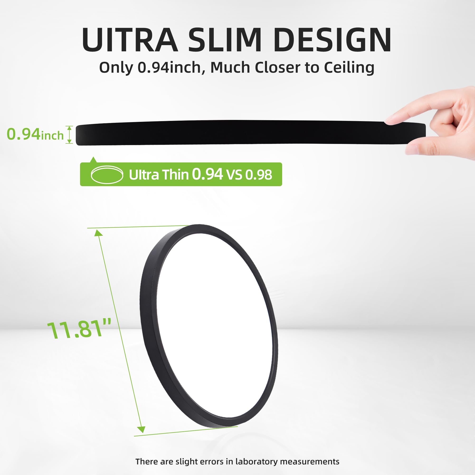 Hykolity ultra-slim profile under 1 inch height