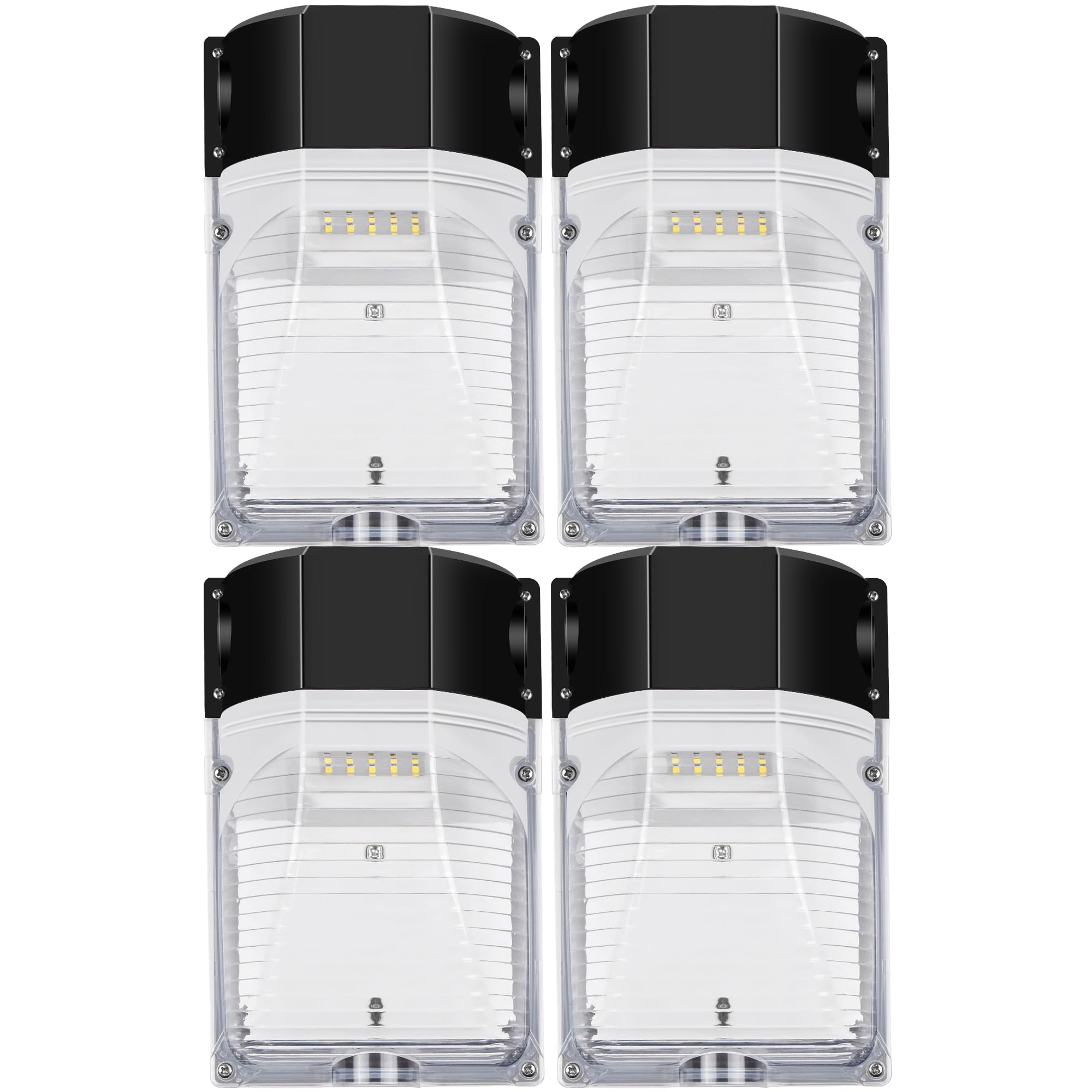 hykolity Update 30W wall pack photocell lighting exterior at dusk for security