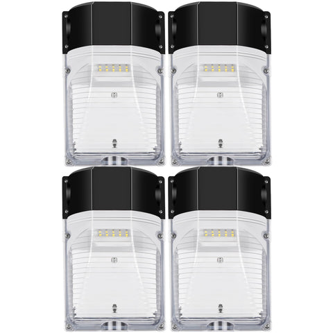 hykolity Update 30W wall pack photocell lighting exterior at dusk for security