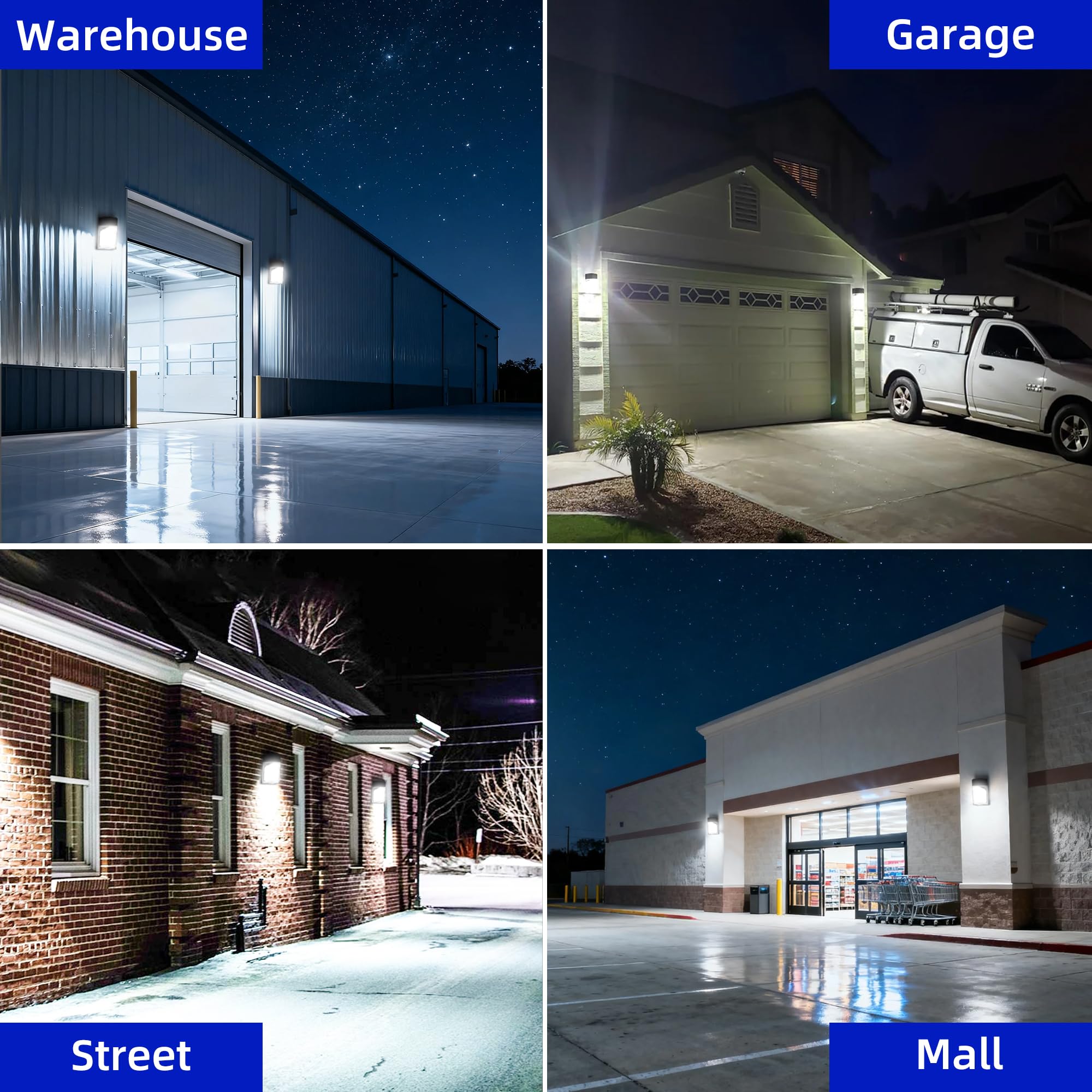 hykolity wall pack outputs 3450lm at 5000K for bright outdoor light