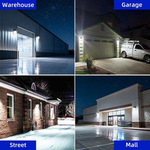 hykolity wall pack outputs 3450lm at 5000K for bright outdoor light