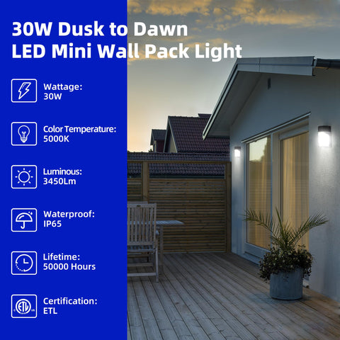 hykolity wall pack sealed lens protects interior from dust and moisture