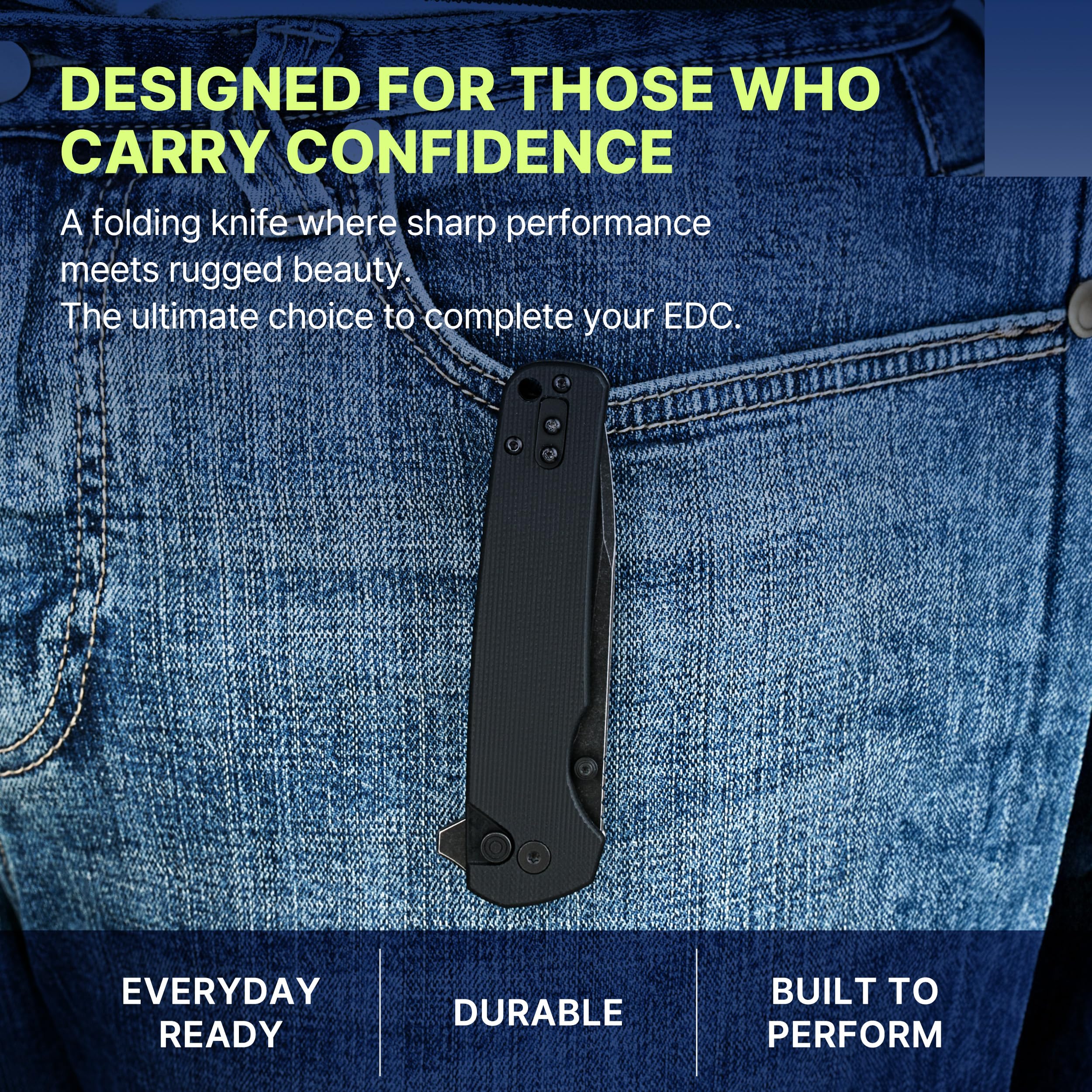 HYLER Mamba deep carry clip secures everyday carry securely