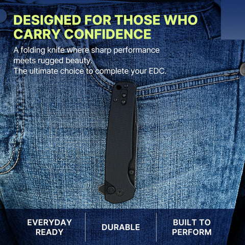 HYLER Mamba deep carry clip secures everyday carry securely