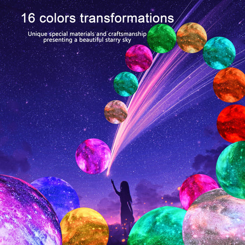 HYODREAM color-changing LED moon lamp offers 16 colors and mood lighting