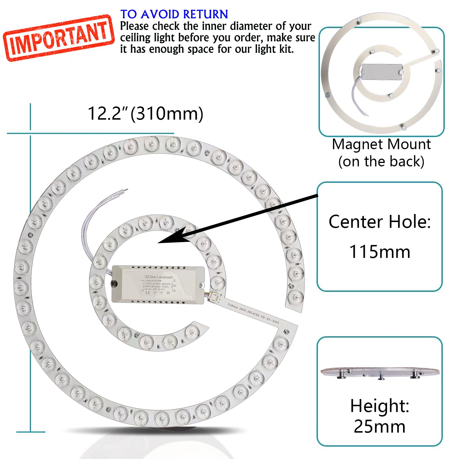 Hyoquilex LED driver is isolated for safe, stable power.