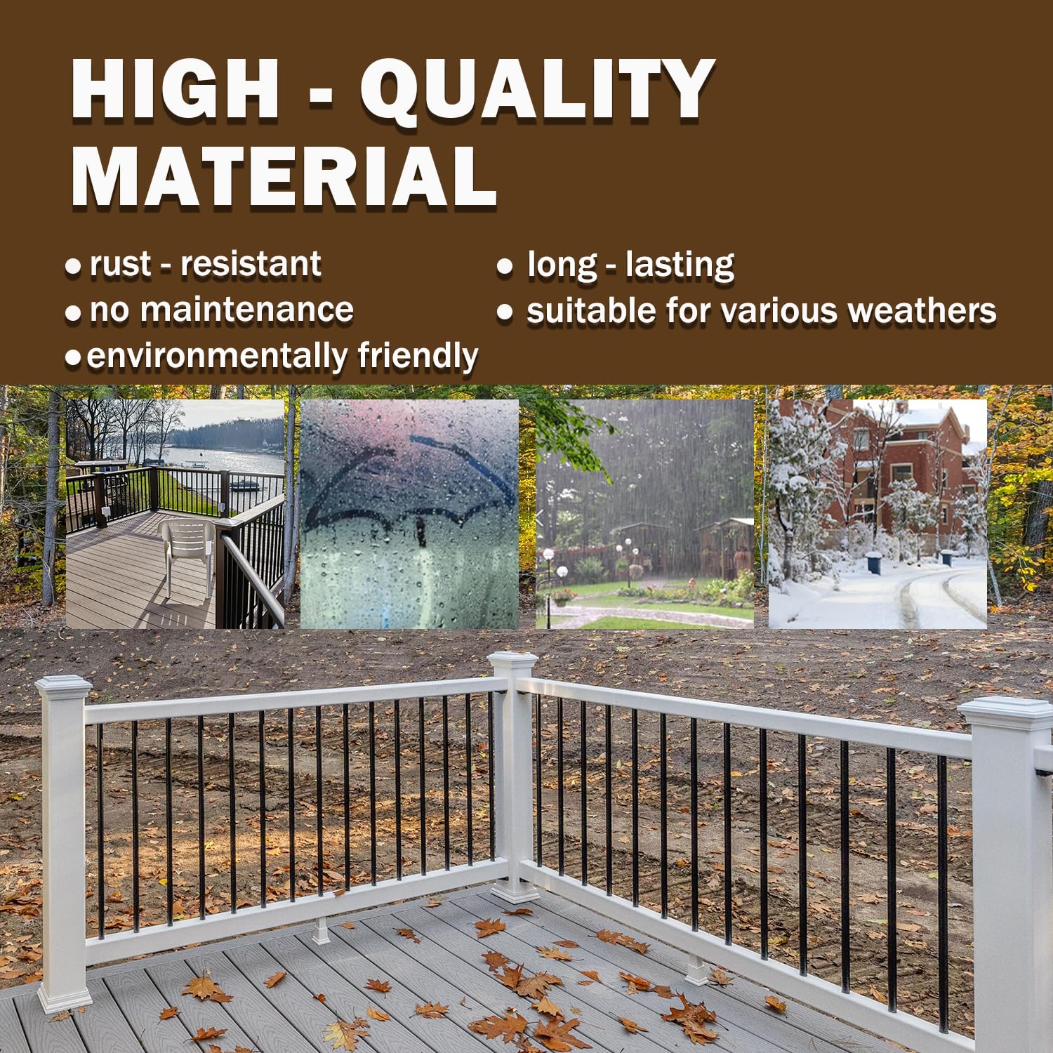Hypergiant hollow metal balusters suitable for various railings