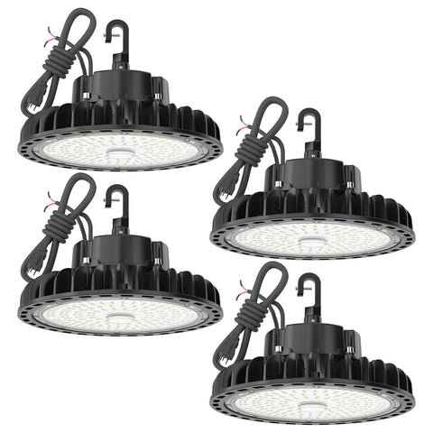Hyperlite 4Pack LED UFO High Bay Light delivers broad workspace illumination