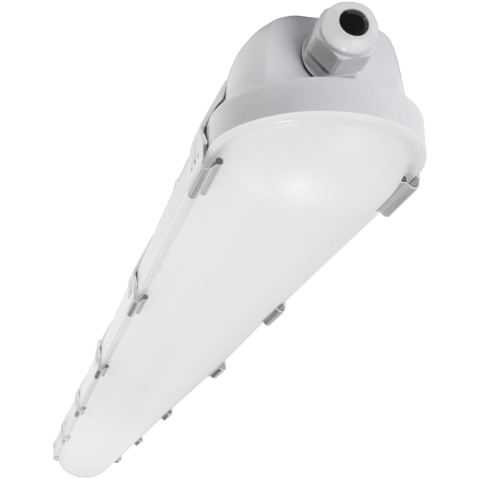 Hyperlite 65W vapor-tight light front view bright and durable for damp spaces