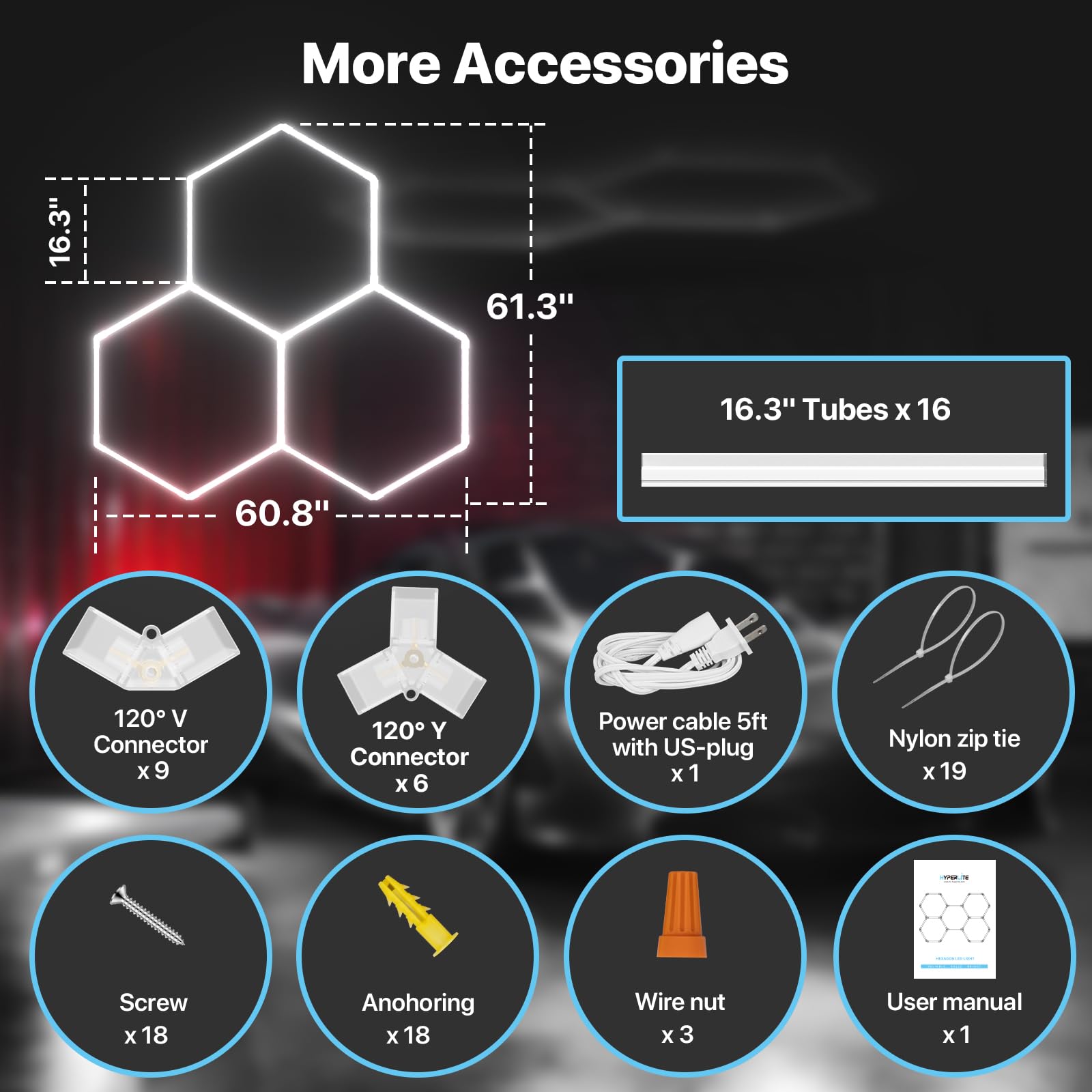 Integrated housing reduces exposed wires for safer workspace lighting