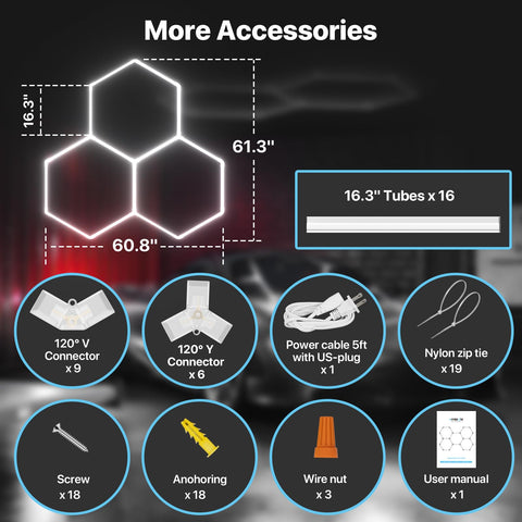 Integrated housing reduces exposed wires for safer workspace lighting