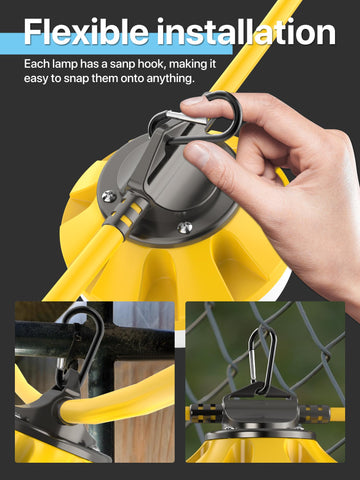 HYPERLITE IP65 waterproof rating protects lights in wet or dusty environments
