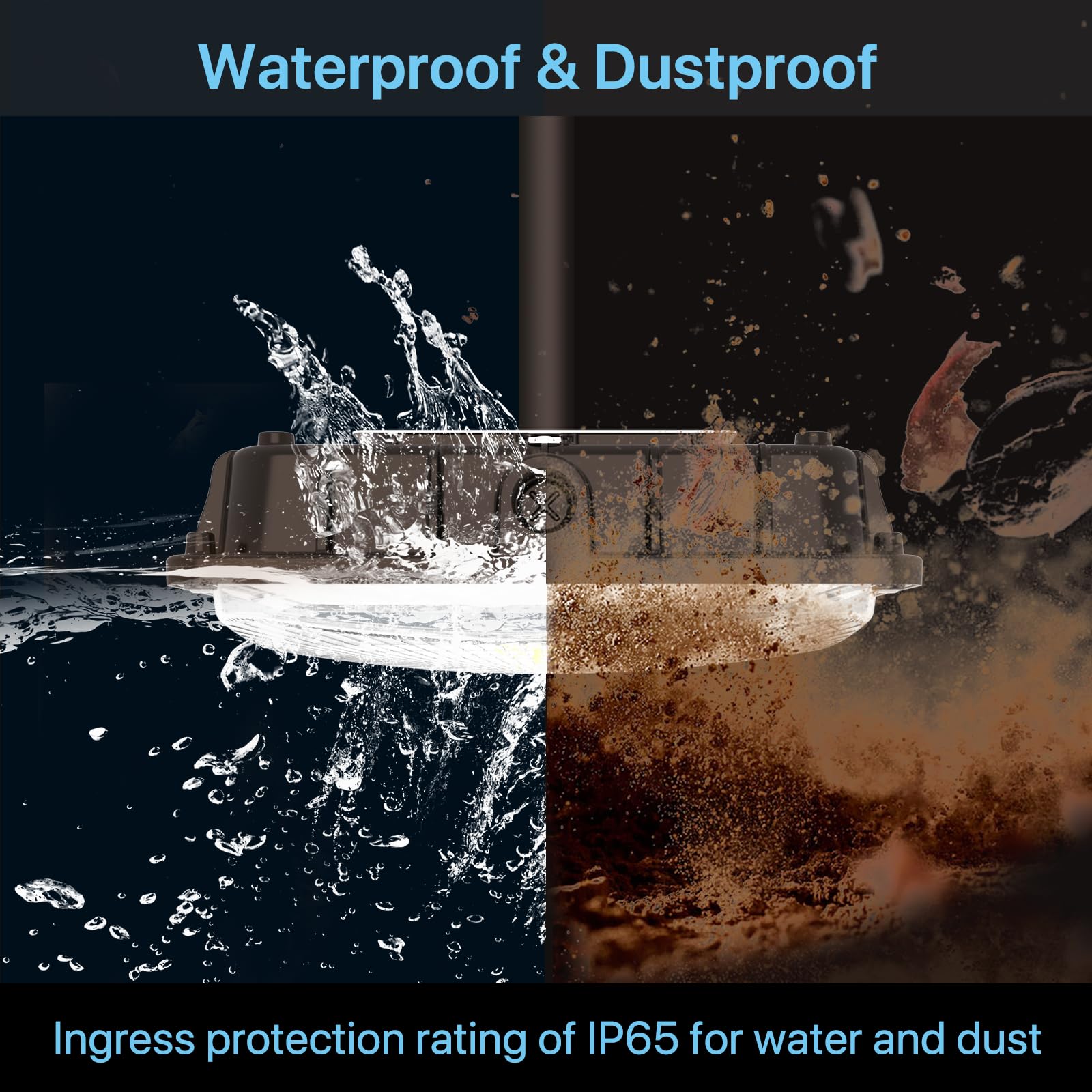 HyperLITE IP65 rating enables reliable outdoor installation against elements.