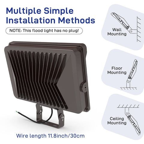 HYPERLITE flood light die-cast housing for durability