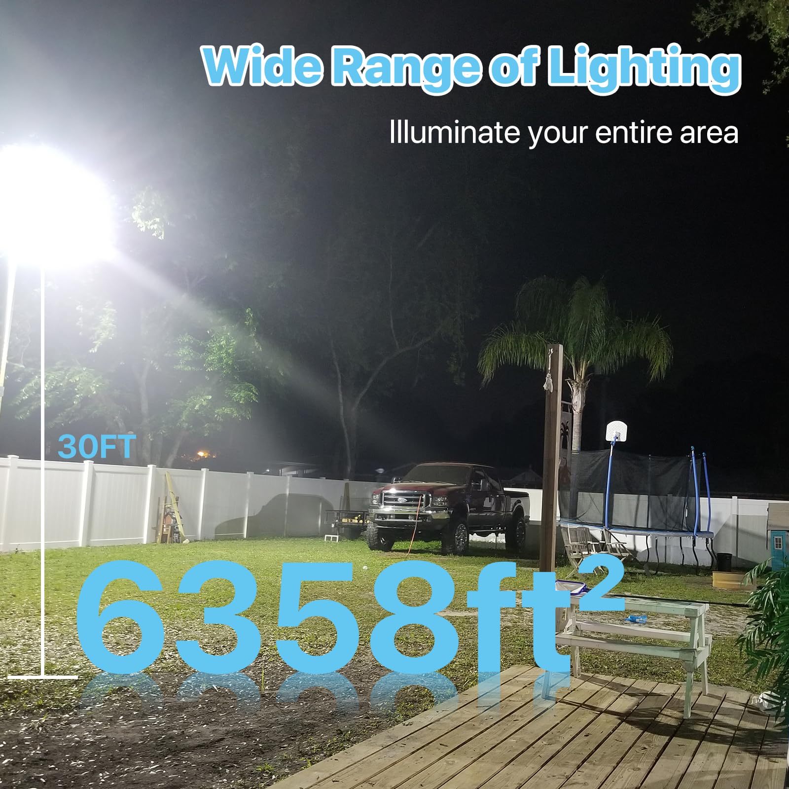 HYPERLITE LED parking light slip fitter mounting on round pole