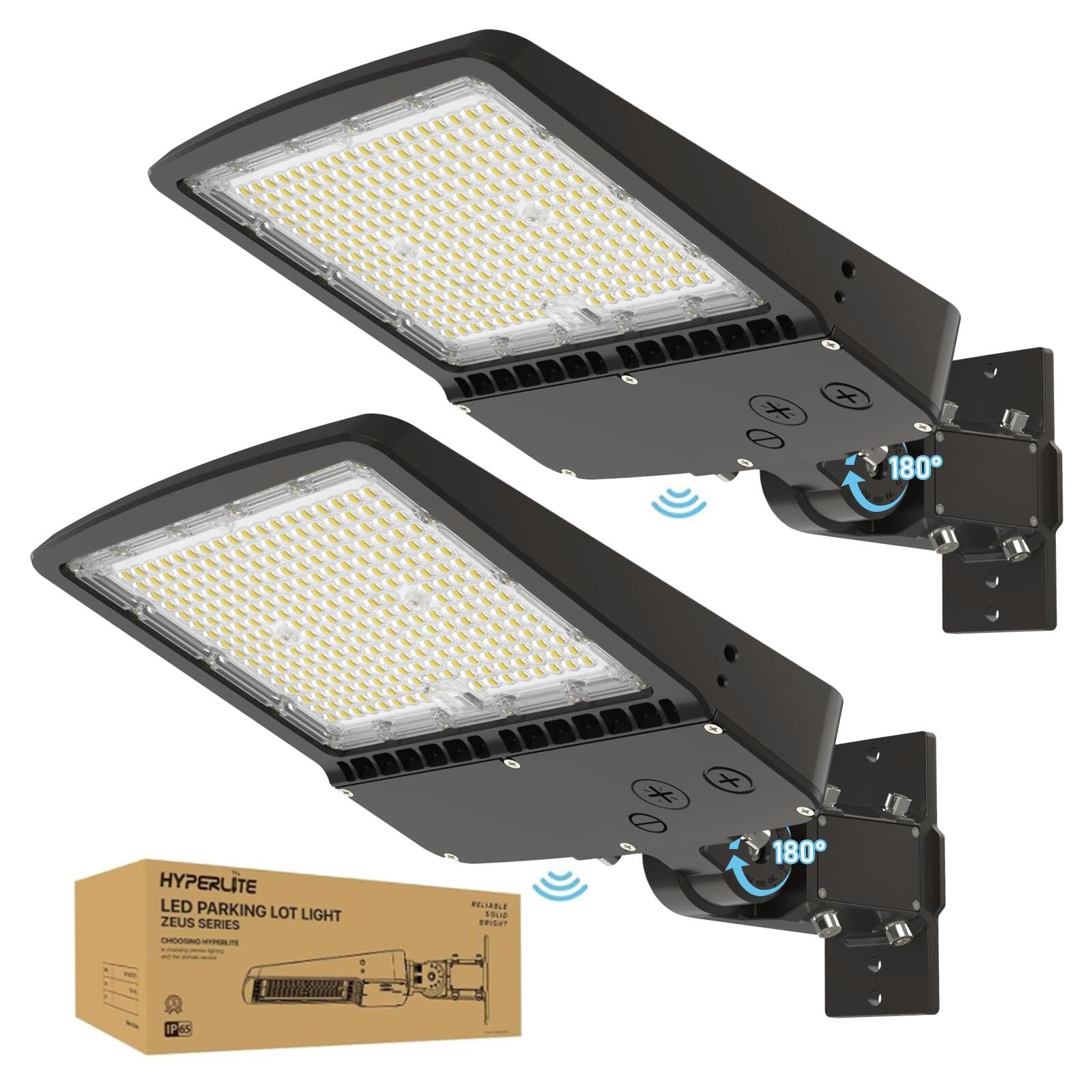 Hyperlite LED parking lot light 200W provides bright outdoor coverage for large areas