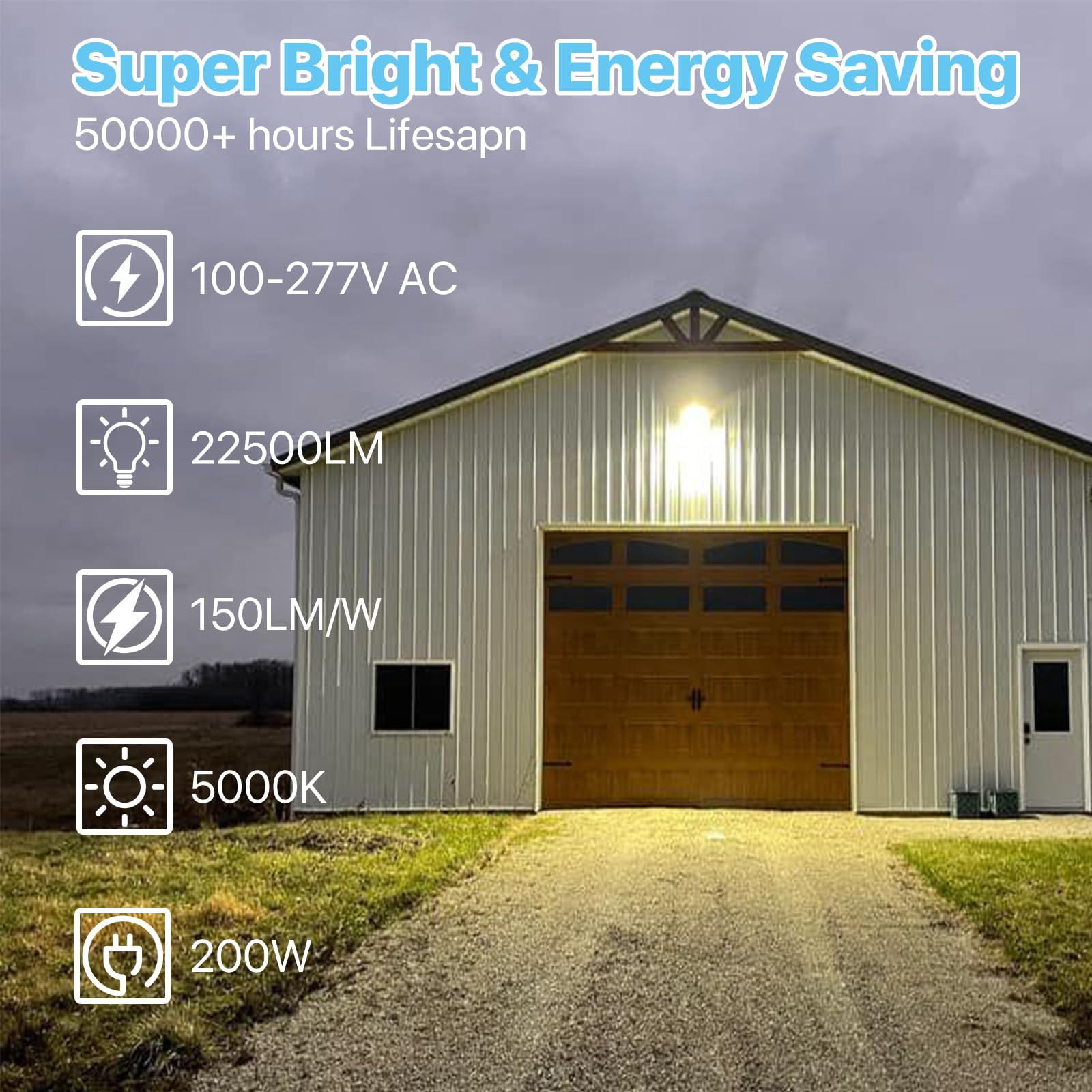 Hyperlite 5000K dusk-to-dawn sensor enables automatic, energy-efficient operation