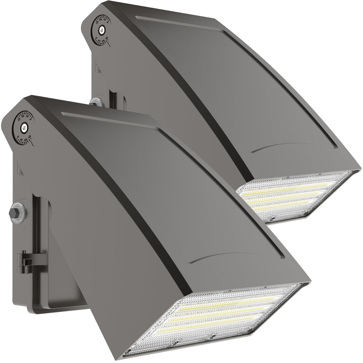 HYPERLITE LED Wall Pack 40W front view for bright exterior lighting.