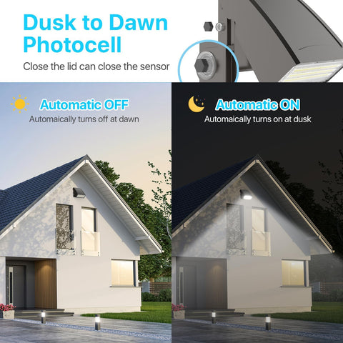 HYPERLITE LED Wall Pack 40W full cut-off reduces glare and spill.
