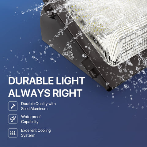 HyperLITE LED wall pack enables quick, single-person installation.