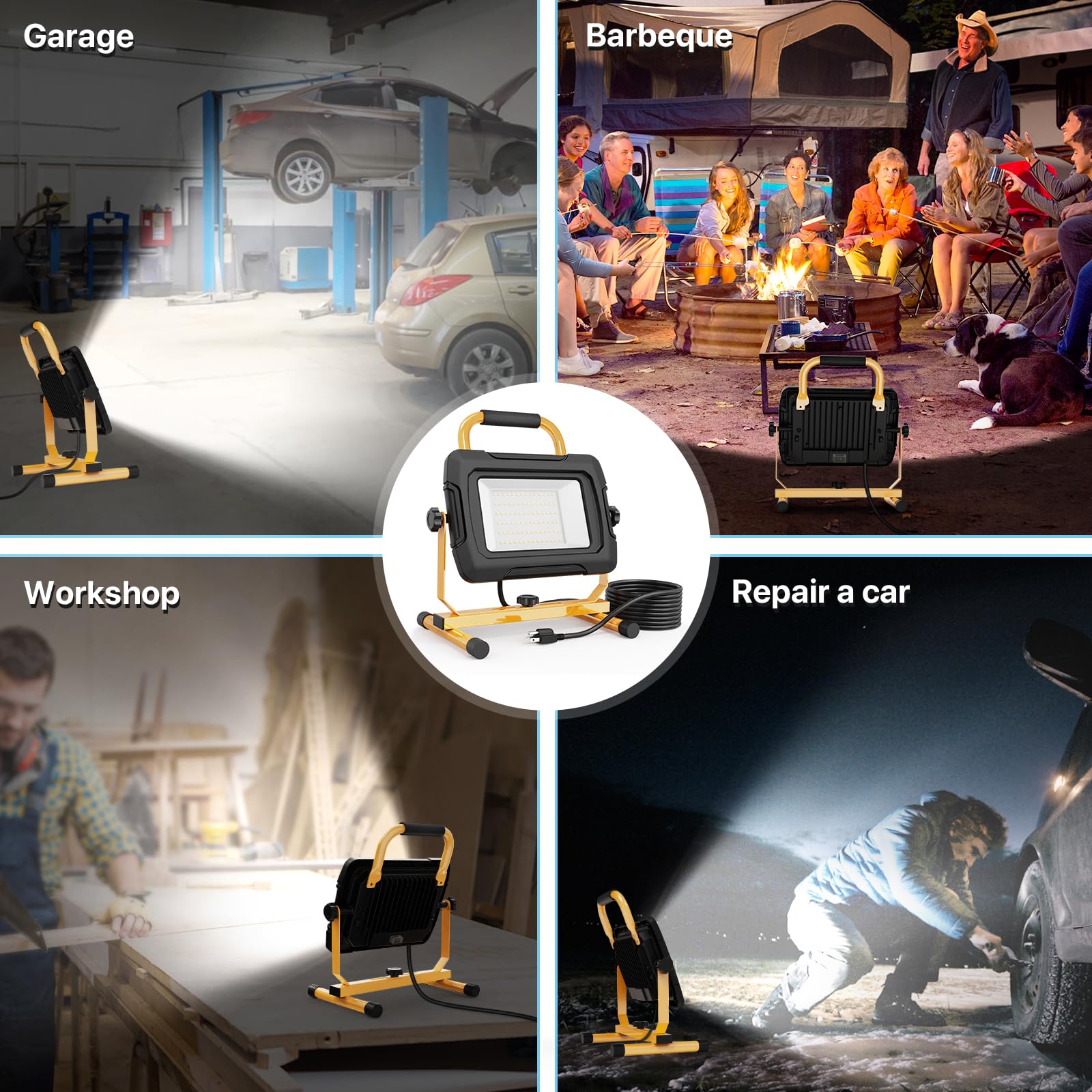 Hyperlite work light with sealed switch and two-year warranty for peace of mind.