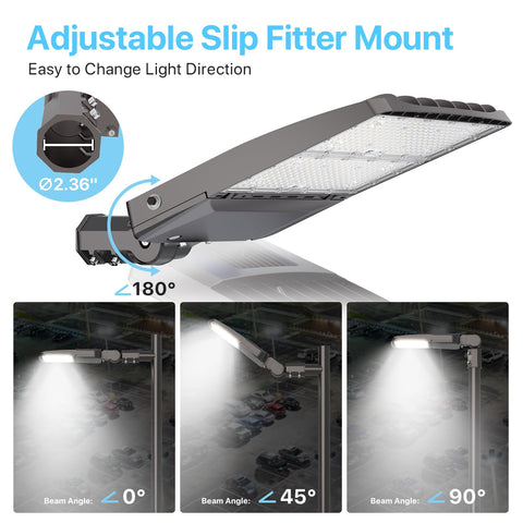 HyperLITE 300W adjustable slip fitter enables precise light aiming