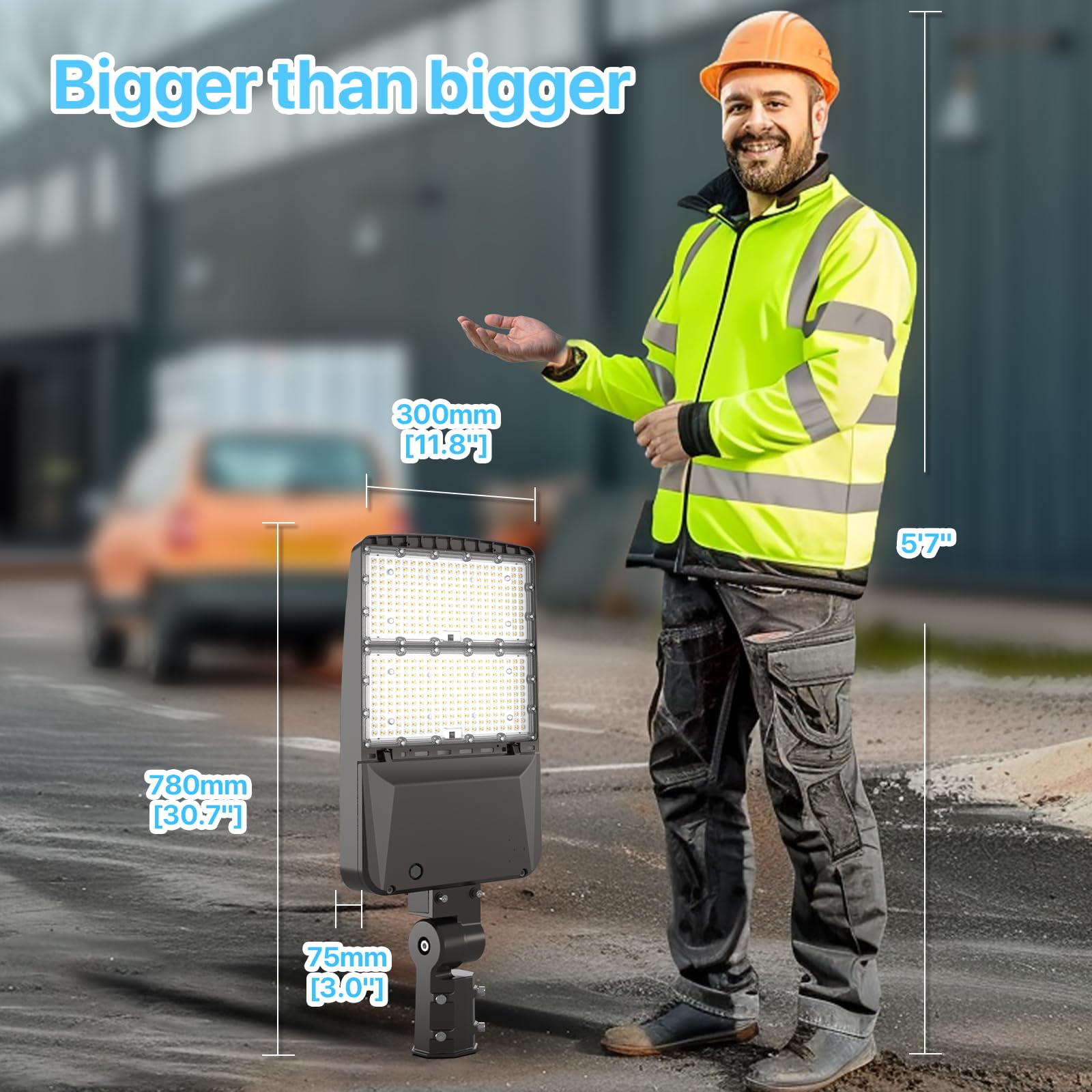 HyperLITE 300W IP65-rated fixture withstands rain and spray in outdoor areas