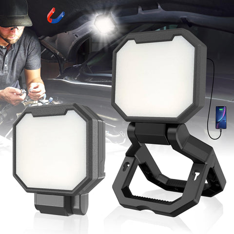 HYPERLITE two-pack work light front view for bright, portable illumination.