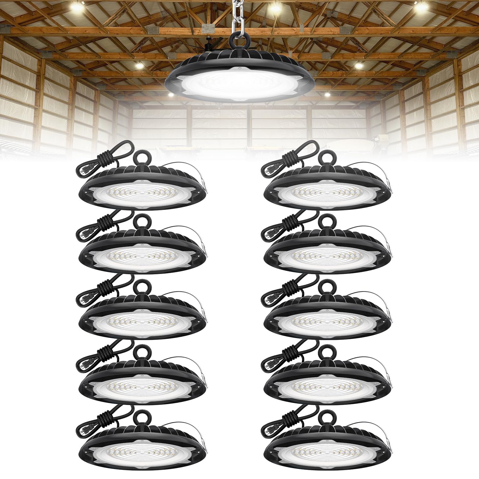 HYPERLITE UFO high bay 150W with 19,500 lm for bright warehouse lighting