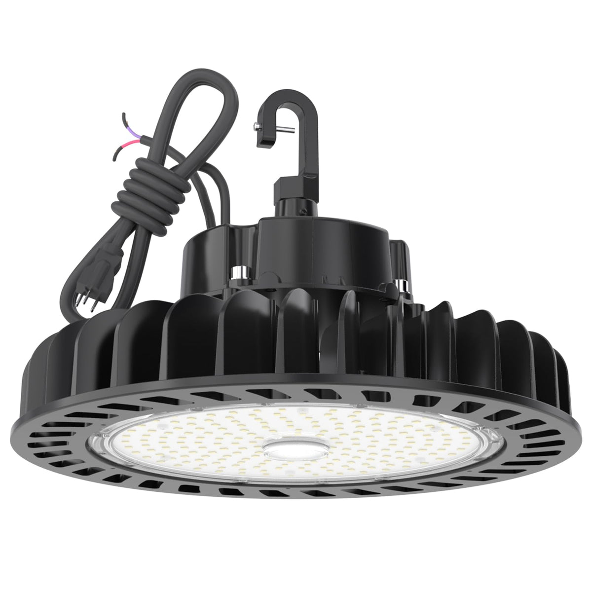 Hyperlite UFO 150W front view showcasing powerful 21750 lumens for warehouses