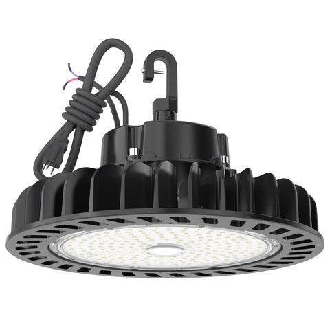 Hyperlite UFO 150W front view showcasing powerful 21750 lumens for warehouses