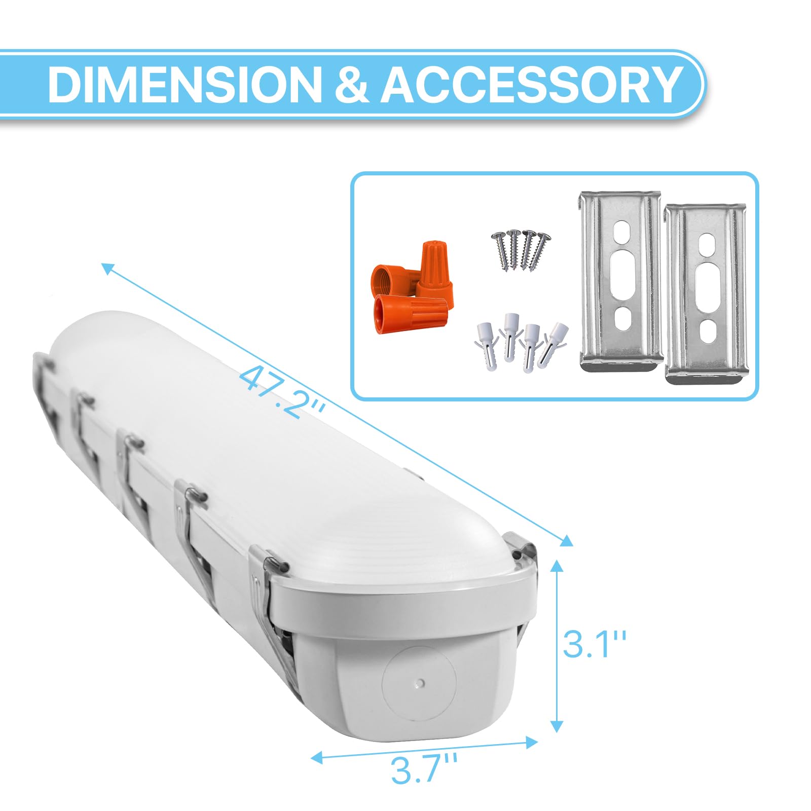 Hyperlite vapor-tight latch mechanism enabling quick secure installation