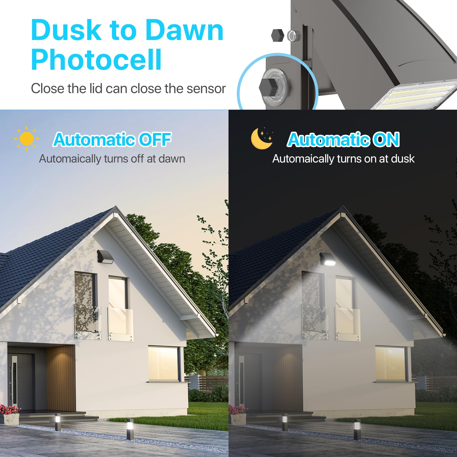 HYPERLITE ideal for parking lots, yards, and driveways with broad coverage.