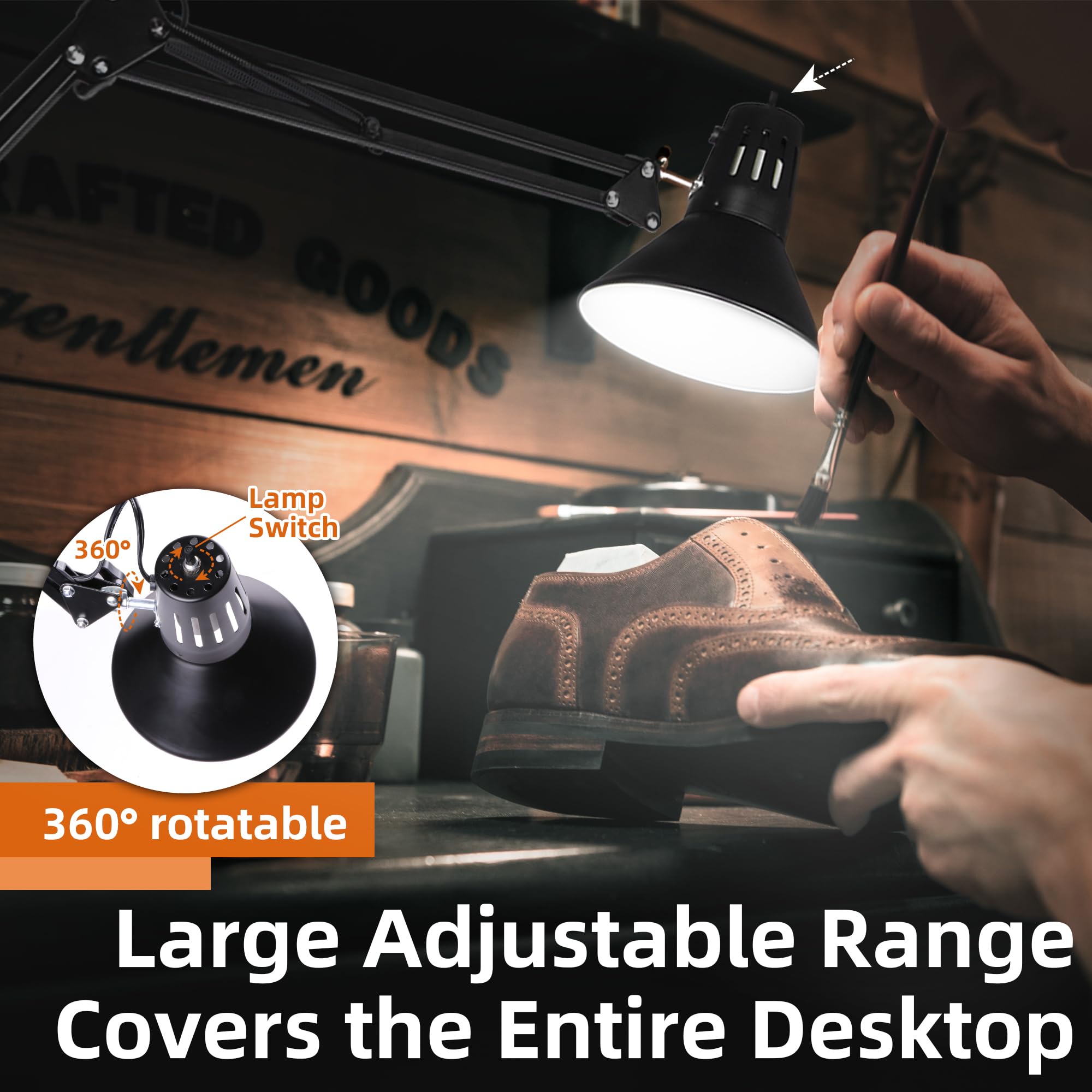 Hypool included 5000K white LED bulb for steady, comfortable light