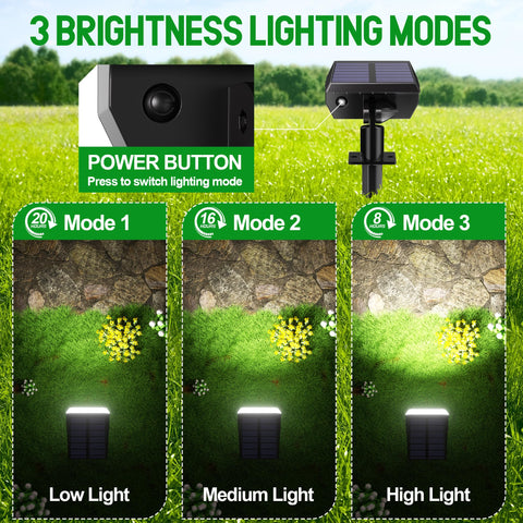 Hyrion adjustable 90-degree head spot light targets trees or entryways.