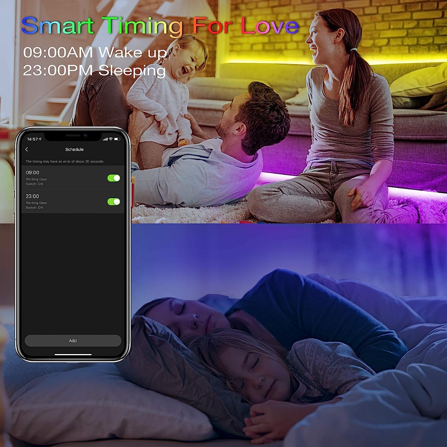Hyrion LED strip offers 16 million colors to tailor your room mood