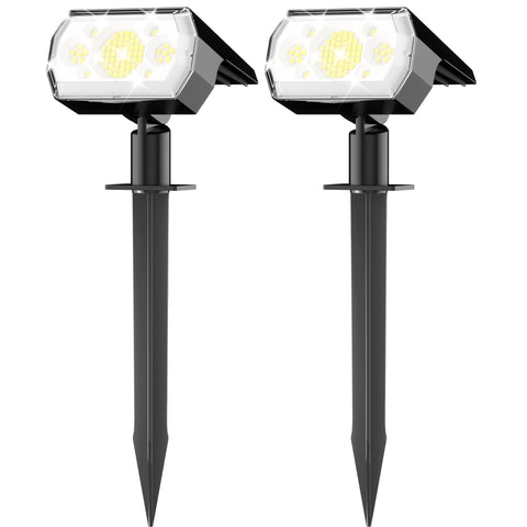 Hyrion solar spotlights illuminate outdoor spaces with bright, energy-efficient LEDs.