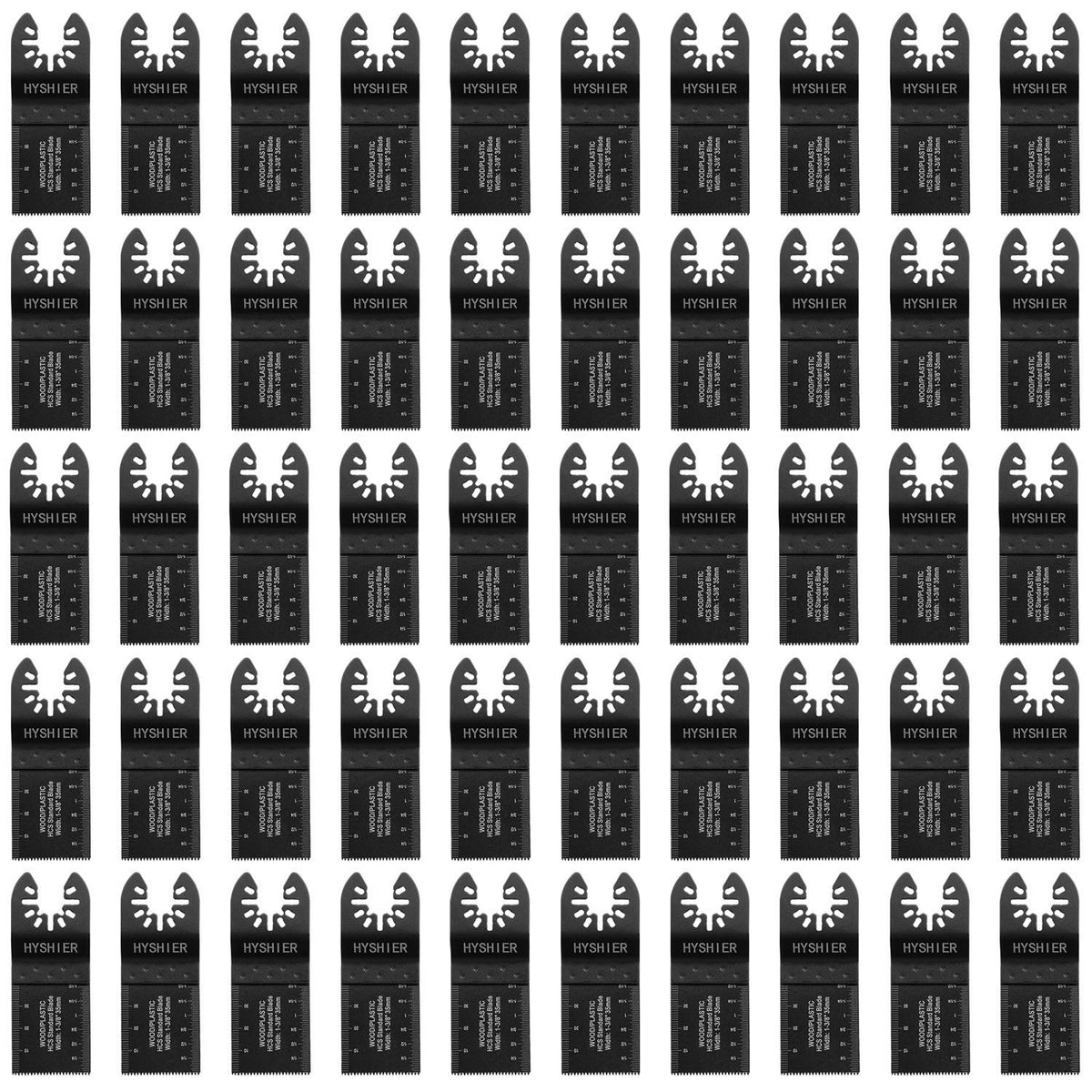 HYSHIER 50-pcs oscillating blades for wood cutting provide fast, clean results