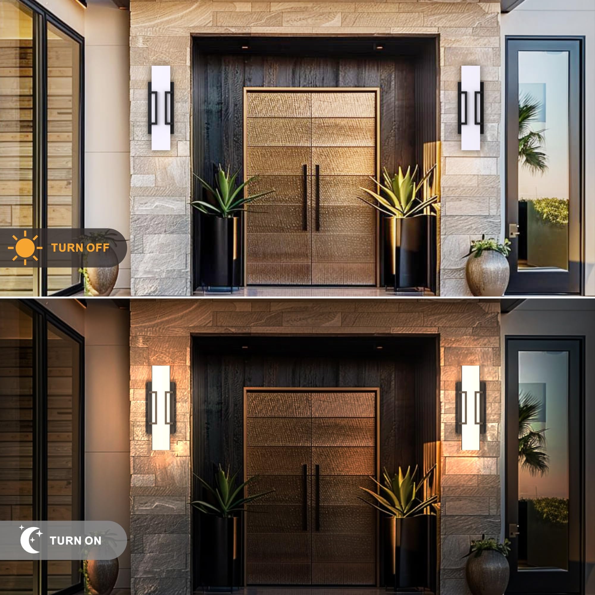 Hyunbae dimmable 3000K wall light lets you adjust ambience for evenings.